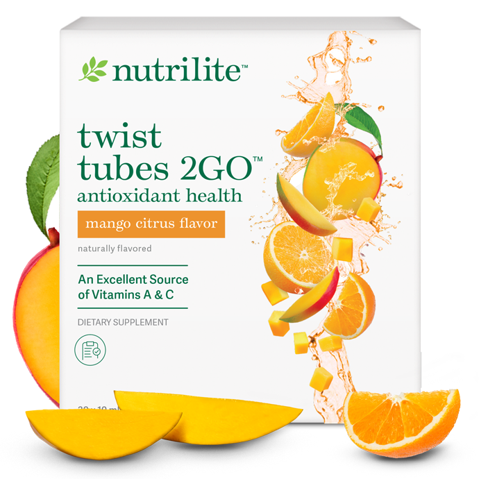Mango Citrus Antioxidant Twist Tubes | 5 Calories | Refreshing Drink Mix