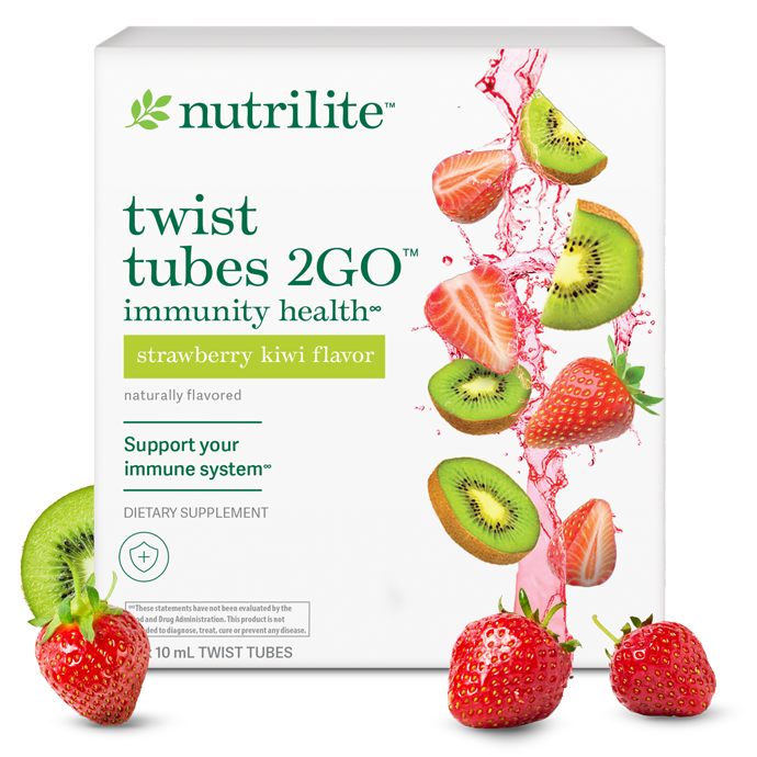Strawberry Kiwi Twist Tubes | Vitamin C + Zinc | 20 Pack