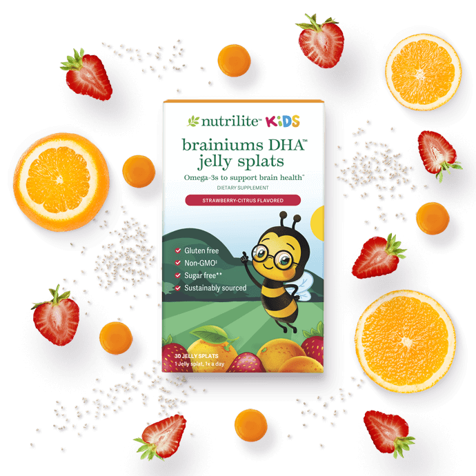Kids’ Omega‑3 Jelly Splats | DHA + EPA + ALA | Daily Wellness