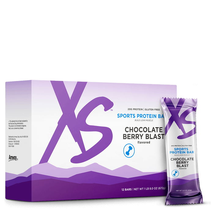 XS Sports Protein Bars – Birthday Cake, Chocolate Berry Blast & Chocolate Peanut Butter (12 Bars)