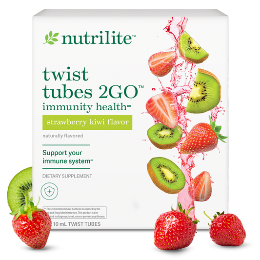 Strawberry Kiwi Twist Tubes | Vitamin C + Zinc | 20 Pack